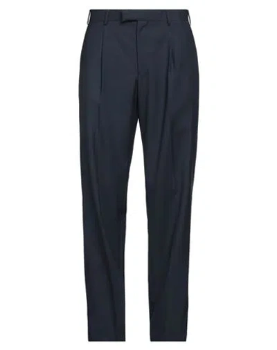 Laneus Man Pants Navy Size 32 Virgin Wool In Blue