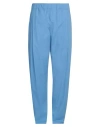 Laneus Man Pants Pastel Blue Size 34 Cotton