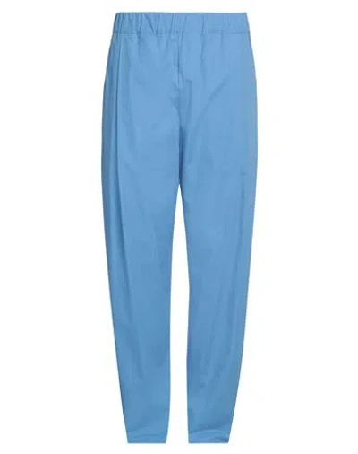 Laneus Man Pants Pastel Blue Size 34 Cotton