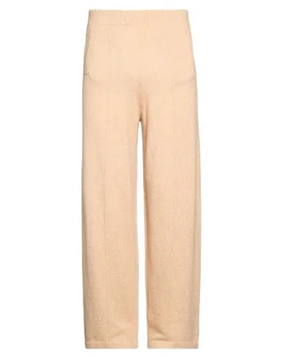 Laneus Man Pants Sand Size 36 Cashmere, Silk, Polyester In Neutral