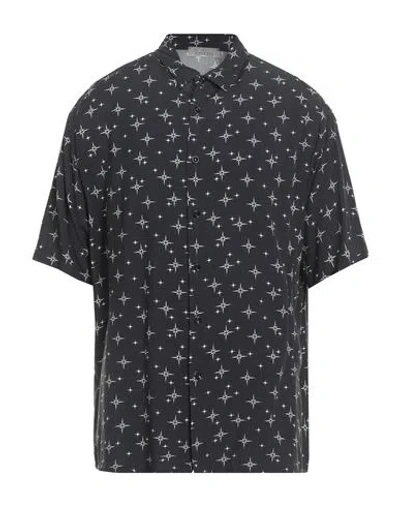 Laneus Man Shirt Black Size 40 Viscose