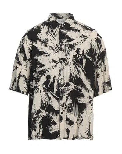 Laneus Man Shirt Black Size 44 Viscose