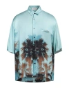 Laneus Man Shirt Sky Blue Size 42 Viscose