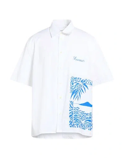 Laneus Man Shirt White Size 16 ½ Cotton