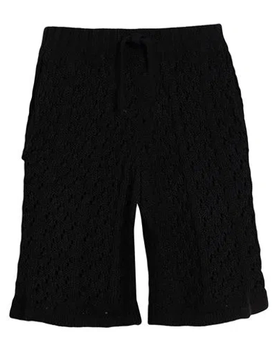 Laneus Man Shorts & Bermuda Shorts Black Size 36 Cotton