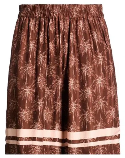 Laneus Man Shorts & Bermuda Shorts Chocolate Brown Size Xxl Viscose
