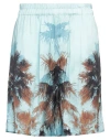 Laneus Man Shorts & Bermuda Shorts Light Blue Size 34 Viscose