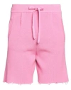 Laneus Bermuda Shorts With Breaks In Pink