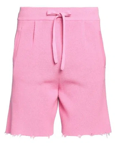 Laneus Man Shorts & Bermuda Shorts Pink Size 34 Cotton