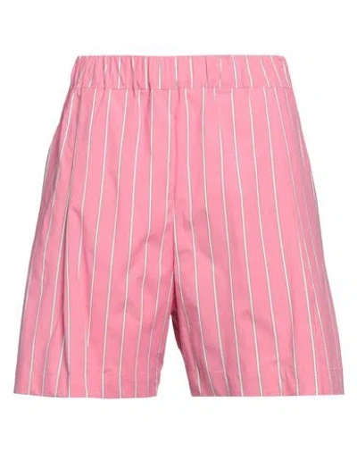 Laneus Man Shorts & Bermuda Shorts Pink Size 34 Cotton, Elastane