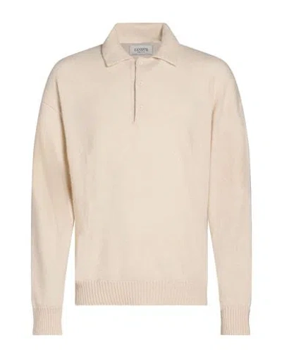 Laneus Man Sweater Beige Size 36 Cashmere, Silk, Polyester In Nude