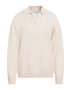 Laneus Man Sweater Beige Size 40 Cashmere, Silk, Polyester