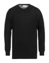 Laneus Man Sweater Black Size 38 Cotton