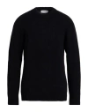 Laneus Man Sweater Black Size 44 Alpaca Wool, Polyamide, Virgin Wool