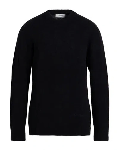 Laneus Man Sweater Black Size 44 Alpaca Wool, Polyamide, Virgin Wool