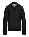 Laneus Man Sweater Black Size 44 Cotton