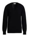 Laneus Man Sweater Black Size 44 Merino Wool, Cashmere
