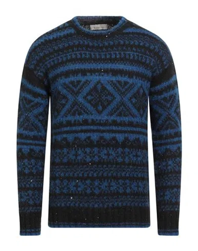 Laneus Man Sweater Blue Size 36 Polyamide, Alpaca Wool, Virgin Wool, Polyester