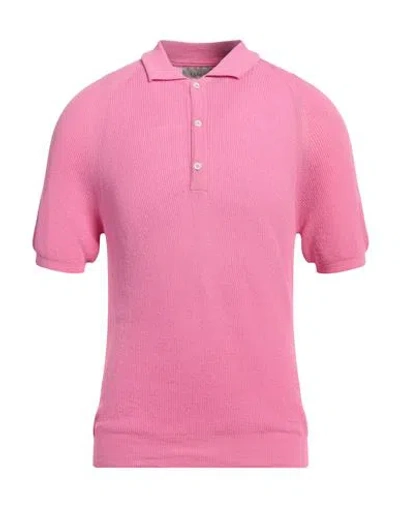 LANEUS LANEUS MAN SWEATER FUCHSIA SIZE 38 COTTON