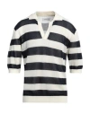 Laneus Man Sweater Ivory Size 42 Cotton In White