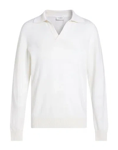 Laneus Man Sweater Ivory Size 42 Merino Wool, Cashmere In White