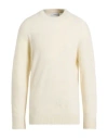 Laneus Man Sweater Ivory Size 44 Alpaca Wool, Polyamide, Virgin Wool In White