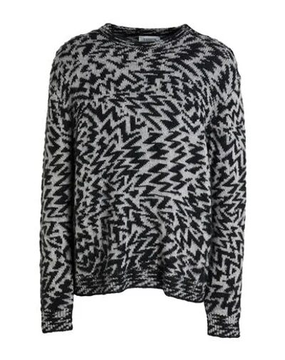 Laneus Abstract-pattern Crew-neck Sweater In Multi