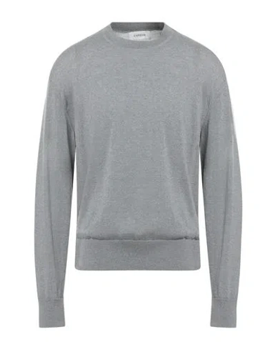 Laneus Man Sweater Light Grey Size 44 Virgin Wool, Cashmere In Gray