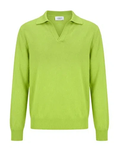 Laneus Man Sweater Lime Green Size 34 Merino Wool, Cashmere
