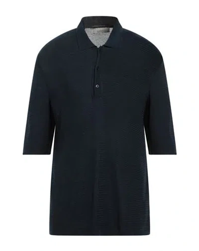 Laneus Man Sweater Midnight Blue Size 40 Bemberg