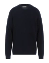 Laneus Man Sweater Midnight Blue Size 44 Cashmere, Silk, Polyester