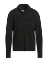 Laneus Man Sweater Military Green Size 44 Virgin Wool In Black
