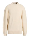 Laneus Man Sweater Off White Size 44 Merino Wool, Cashmere In Neutral