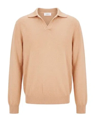 Laneus Man Sweater Sand Size 44 Merino Wool, Cashmere In Neutral