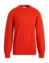 Laneus Man Sweater Tomato Red Size 38 Merino Wool, Cashmere