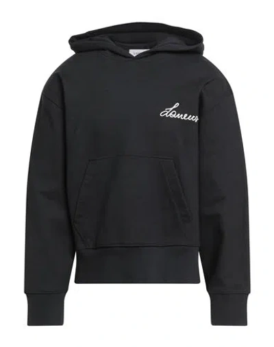 Laneus Man Sweatshirt Black Size L Cotton