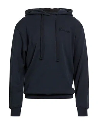 Laneus Man Sweatshirt Midnight Blue Size Xxl Cotton