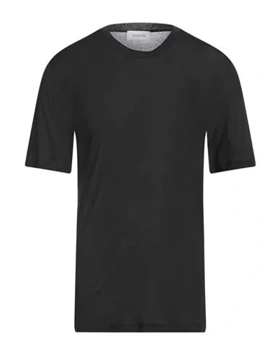 Laneus Man T-shirt Black Size 38 Cotton