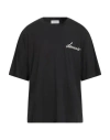 Laneus Man T-shirt Black Size L Cotton