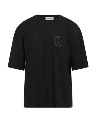 Laneus Man T-shirt Black Size Xl Cotton
