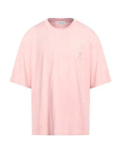 LANEUS LANEUS MAN T-SHIRT PINK SIZE XXL COTTON