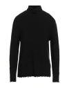 Laneus Man Turtleneck Black Size 40 Virgin Wool
