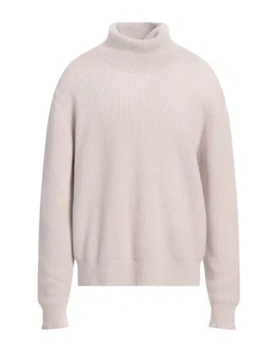 Laneus Man Turtleneck Light Grey Size 42 Wool, Cashmere