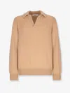 Laneus Merino Wool And Cashmere Blend Sweater In Brown