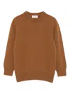 Laneus Crewneck Pullover In Brown