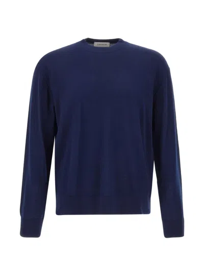 Laneus Merino Wool Sweater In Blue