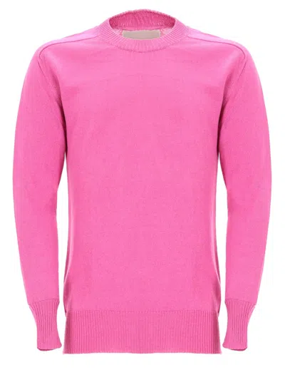 Laneus Maglia In Cotone Misto Viscosa In Pink