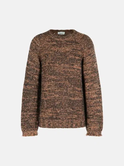 Laneus Multi Alpaca Blend Sweater In Brown