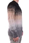 Laneus Multicolor Gradient Knit Sweater In Multi