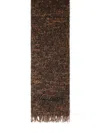 Laneus Multicolor Alpaca Blend Scarf In Brown